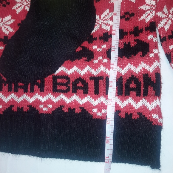 Batman | Christmas Sweater Red / Black Size 5 - Picture 7 of 8